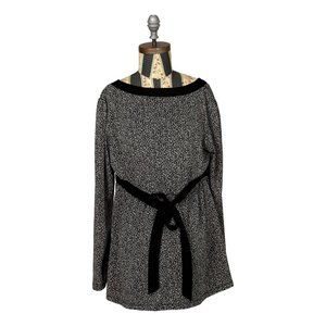 Two Hearts Maternity Tunic Top Gray Long Sleeve Scoop Neck 1X